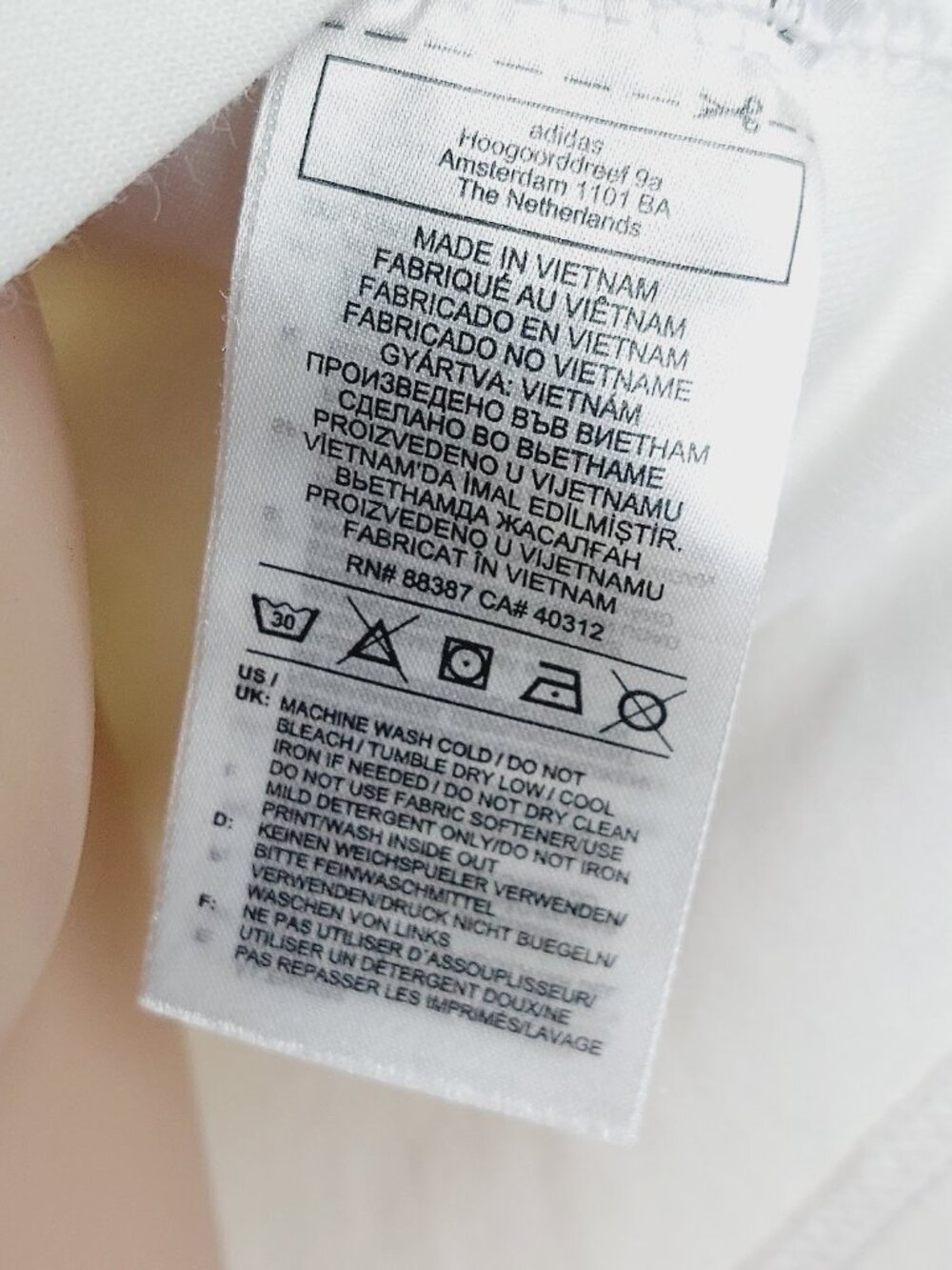 Adidas Women's White Stella McCartney Boxy Cut Casual Crop Top Size M - Picture 10 of 11